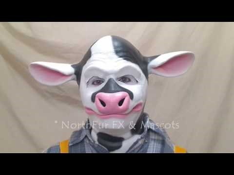 Foam Latex Cow Head Mask