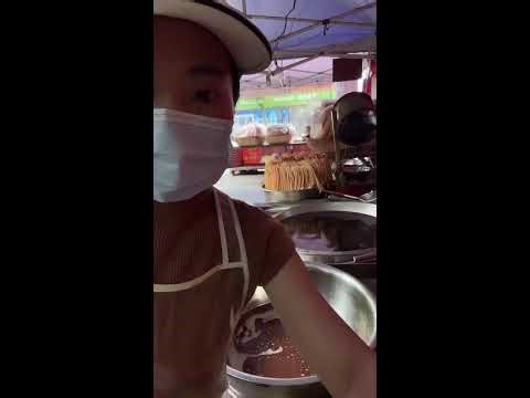 POV Livestream | Frying Sanzi at Chinese Street Market | Real-Time Traditional Snack Craft