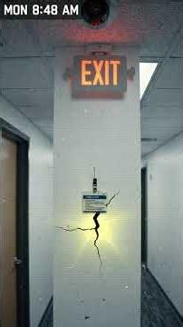 SOMETHING CLIPPED THROUGH THE WALL
