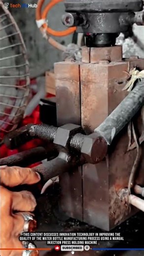 Innovation Water Bottle Manufacturing Process: Technology Manual Injection Press Molding Machine