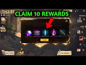 Total 10 Rewards kaise Milega ? Lost Treasure event Garena free fire