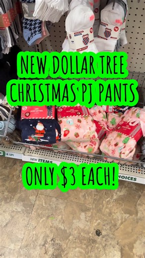 New Dollar Tree Christmas PJ Pants only $3. Run to Dollar Tree and see if you can find these adorable Christmas pj pants! They are only $3 which is such an amazing price! #dollartree #dollartreefinds #christmas #christmasfinds #dollartreeshopping #dollartreecommunity #christmaspjs #christmasgifts #dollartreeaddict | CassidysCorner