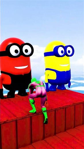 GTA 5 Epic Water Ragdolls | Spider-Man Jumps / Fails ep.15881 #shorts