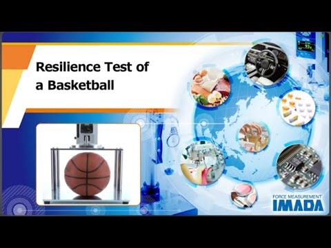 Resilience test of a basketball