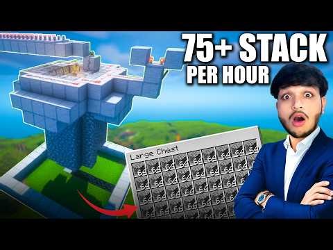 Unlimited Cobblestone Farm in Minecraft Bedrock 1.21+ | Fully Automatic Farm Tutorial