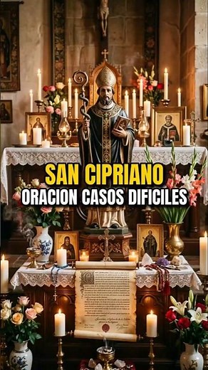 When you see no way out, say this to Saint Cyprian ✨ #faith #miracle #prayer