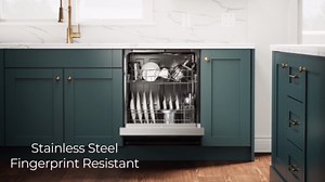 KENMORE 24 in. Front Control Standard Built-In Dishwasher in White with Smart Dry Plus, 6 cycles, 51dBA 2214592