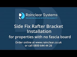 Side Fix Brackets Installation Guidance