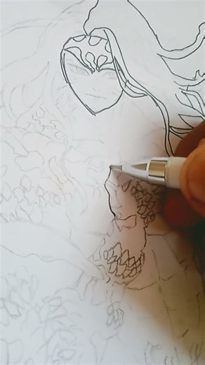 Muzan final form drawing 🔥🔥 #music #art #anime #nostalgia