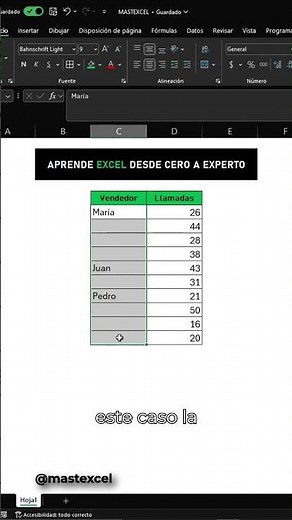 ¡TRUCO CON F5 EN EXCEL! RELLENA CELDAS VACÍAS RÁPIDAMENTE🔥