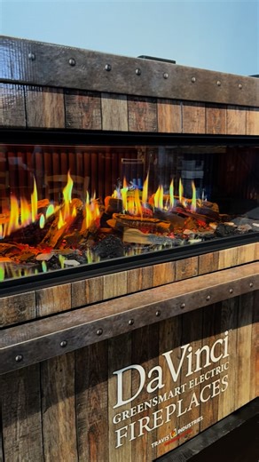 A Better Fireplace 🔥 Clean Sweep on Instagram: "Now on display in our showroom: the new GreenSmart Electric Fireplaces™ by DaVinci Custom Fireplaces™ The Pinnacle of Luxury, Holographic, Zero-Emission Electric Fireplaces. This unit blends style, innovation, and convenience. The future of fireplaces is here—and it’s electric ⚡🔥 Come see it for yourself. Discover the ultimate in holographic electric fireplace innovation with our DaVinci GreenSmart Electric Fireplaces™, where luxury