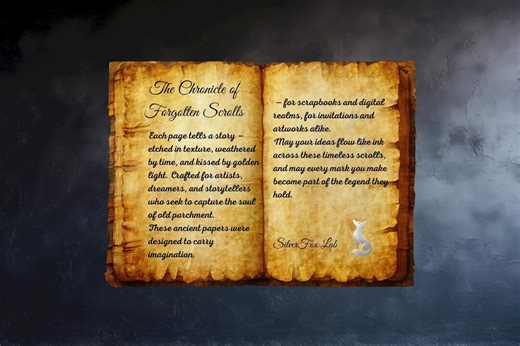 Medieval Scroll Paper Pack – Ancient Grimoire Pages & Aged Parchment Backgrounds for Scrapbooking, Invitations and Fantasy Design - Etsy