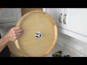 Hardware Resources Round Wood Lazy Susan Installation