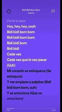 Selena - Bidi Bidi Bom Bom (Lyrics from Spotify) | (Letras de Spotify) #ripselena