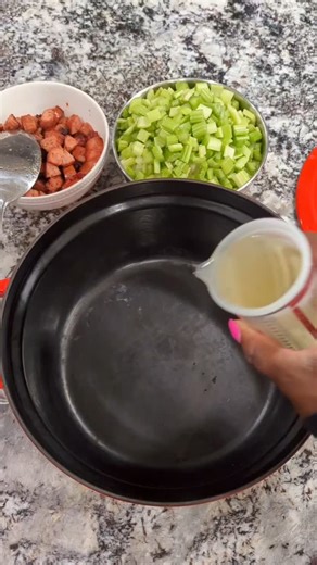 Alex Bala | Recipe Creator on Instagram: "Gumbo hack ✅ worked 🤓! Work smarter not harder! Now you can make gumbo with no roux stress! Shout out to @boydbrown3 for the dry roux hack! 🫡 Let me know if you will try this technique!?! Xoxo...Alex 😘 Good-Good Baby 6 boneless skinless Chicken thighs 2 pkg.Andouille sausage 1 c. Baked Browned flour 1 c. Canola oil 1 c. Celery diced 2 Bell peppers diced 2 Onions diced 1 12oz. Can garlic roasted tomatoes 4 cloves Garlic crushed 2 tbsp. Tony Chachere's 