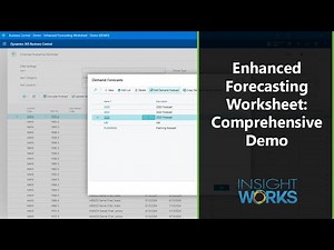 Enhanced Forecasting Worksheet - Comprehensive Demo