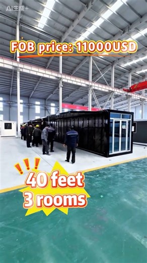 This could be your DREAM HOME 3bed 40ft Container home! Best price out there🙈👍 #containerhouse #modularhomes #PrefabHouse #tinyhouse #AffordableLuxury #RV #railer #camping #travel #living #newRV #spacecapsule #container #affordable #living #creativehome | Modular homes