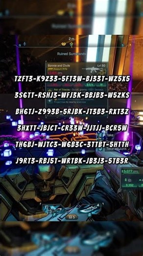 6 GOLDEN KEY SHIFT CODES from Randy! #borderlands4 #shiftcodes #goldenkeys #gaming #gamingshorts #yt