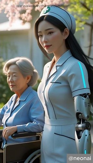Korean Nurse Angel AI Robot: Your Smart Healthcare Companion! 🏥🤖 #shorts #ai