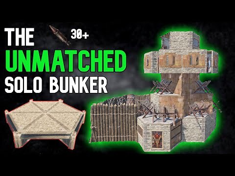 THE UNMATCHED SOLO BUNKER Rust Base Design 2022