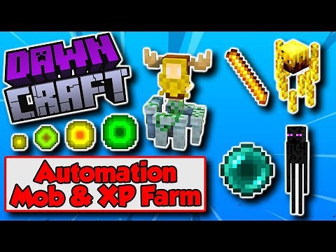 DawnCraft Mob & XP Farm Automation Ars Nouveau Guide