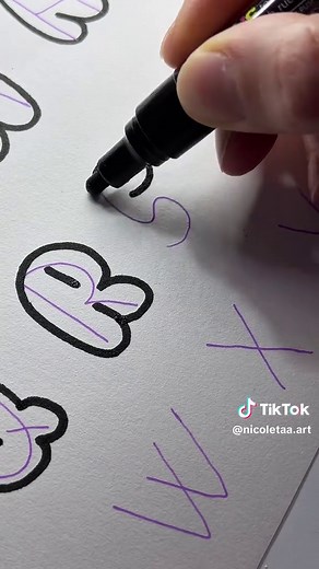 Graffiti alphabet A-Z 🧡 #graffiti #tutorial #bubblefont #howtodraw #goviral
