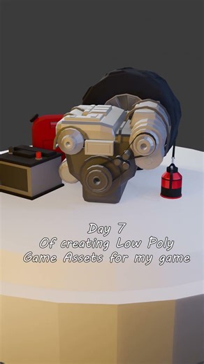 Day 7 Of Creating Game assets for my game. #blender3d #3dgamedevelopment