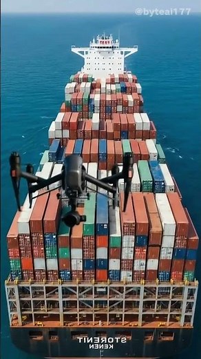This Drone's View of a Giant Ship is Breathtaking 🚢