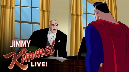 Visuals by #JusticeLeague, audio by Donald J. Trump... #KimmelKartoon | Jimmy Kimmel Live