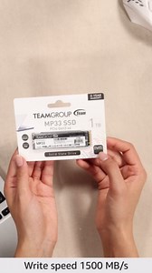 TEAMGROUP MP33 1TB SLC Cache 3D NAND TLC NVMe 1.3 PCIe Gen3x4 M.2 2280 Internal SSD R/W Speed up to 1800/1500 MB/s Laptop & PC Desktop TM8FP6001T0C101