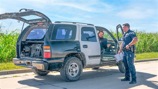 I built a backwards cop car - and police arrested me