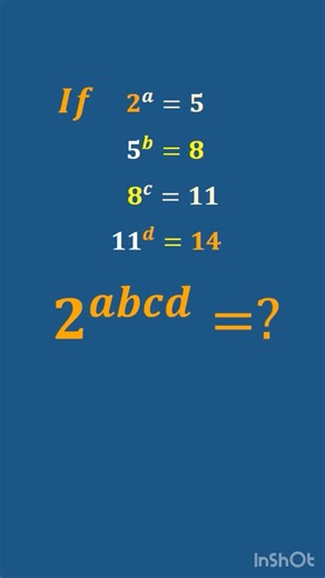 Solving Exponential Chain Equations. #shorts #maths