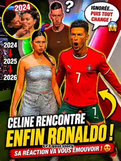 😱Celine Thought She Met the Real Ronaldo… But Watch This! 😳 #cristianoronaldo #football #ronaldinho