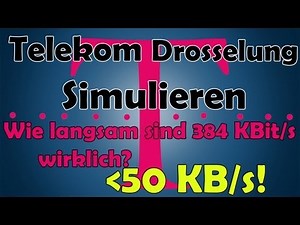Telekom gedrosselte Leitung simulieren Wie langsam sind 384 KBit/s wirklich? Charles Tutorial [HD]