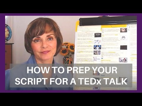 How to prep your script for a TEDx Talk