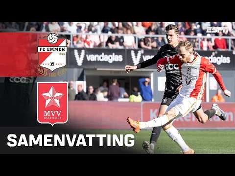 🙌 Romano Postema van WAARDE in MOEIZAME WEDSTRIJD | Samenvatting FC Emmen - MVV Maastricht