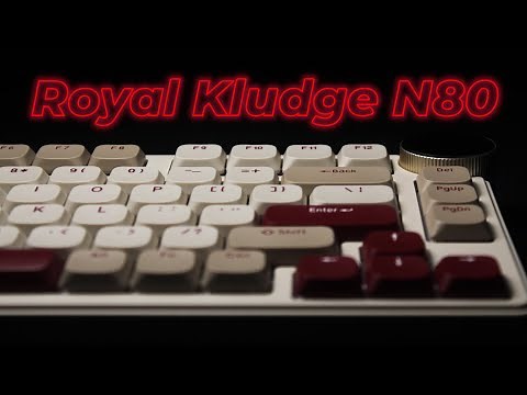 (OLED Screen!) Royal Kludge N80 | Best Low Profile Mechanical Keyboard Review 2024 (Red Switch)