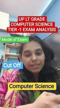UP LT GRADE TIER -1(PRE EXAM) Computer Science Analysis Video #nsclasses #upltgrade #computerscience