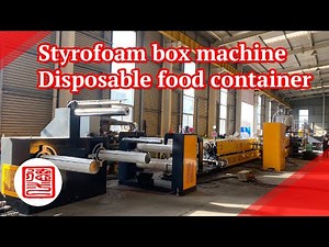 Styrofoam box machine of the disposable food container, making machine of polystyrene foam trays