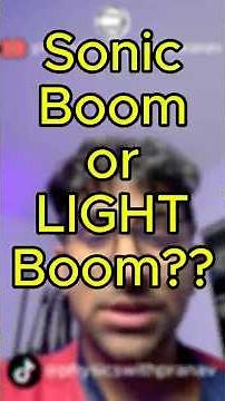 Is there a LIGHT version of a sonic BOOM? (Cherenkov Radiation)