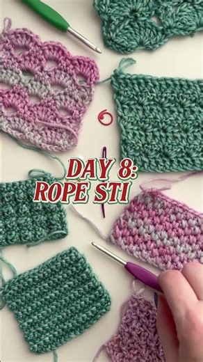 🎄Crochet Stitchmas Day 8! 🎄 #crochet #christmas #crochettutorial #beginnercrochet #crochetstitch