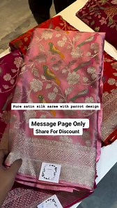 312K views · 2.9K reactions | Pure Satin Silk Saree With Blouse Piece ✅ #trending #sale #trend | Arvidha Collection All india | Facebook