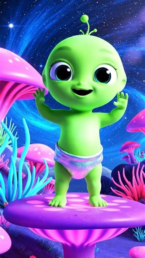 Alien baby #visualtales #alien #baby #animation #cartoon #baby #kidsfantasyadventure #funnycartoon