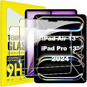 for 13 inch iPad Air/Pro 2024/2025 Screen Protector - Premium Glass Shield for iPad Air 13" 2024/2025 & iPad Pro 13" 2024/2025 - Tempered Glass iPad Screen Protector 13 - Protect Your Device with Confidence
