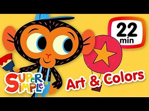 The Super Simple Show - Art & Colors | Kids Songs & Cartoons - Videos For Kids
