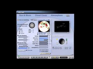 Bryce 5 minute lighting project - how to set up "obscure" lighting - a tutorial by David Brinnen.