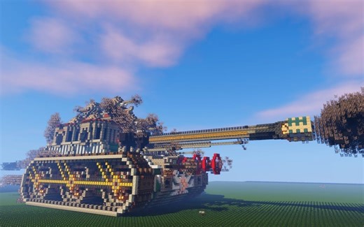 【我的世界】造一个巨型蒸汽坦克 -  BUILDING IN MINECRAFT - Huge Steampunk Tank