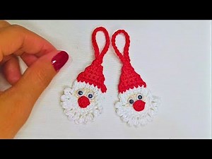 DIY Crochet Santa Claus Accessory 🎄 Cute & Simple Handmade Gift Idea