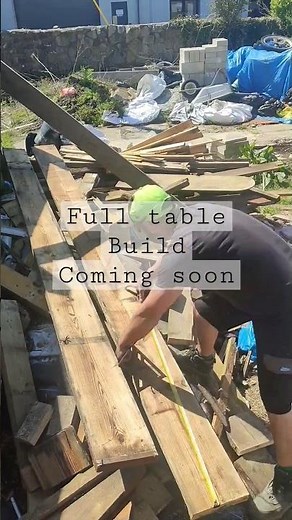 How to build a scaffold board table #skills #woodworking