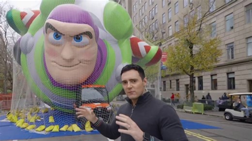 Thirty balloons are inflated for Macy’s Thanksgiving Day Parade
